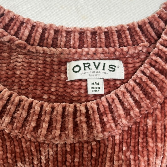 ORVIS  SWEATER CHENILLE SOFT COMFORT LONG SLEEVE PULLOVER  WOMENS SZ MD - Picture 4 of 11